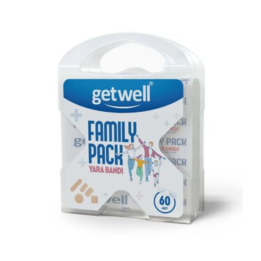 Getwell Family First Aid Kit 60 Pieces