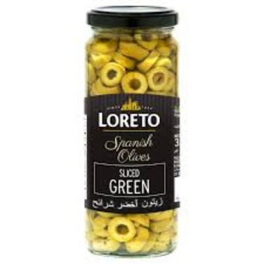 Loreto Sliced Green Olives 330g