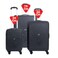 Skybags Hardcase Trolley Jet  Black Sizes 55 cm + 66 cm + 76 cm