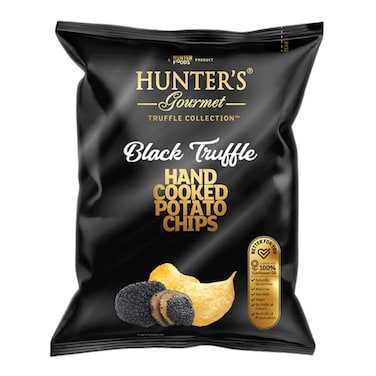 Hunter&rsquo;s Potato Chips Black Truffle 125gr