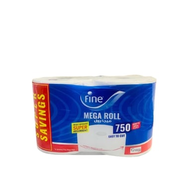 Fine Mega Roll Hand Towel 2 x 750 sheets