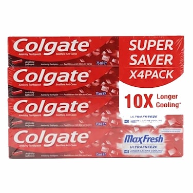 Colgate Tp Maxfrsh Ultra Frz 75 Ml Pack Of 4