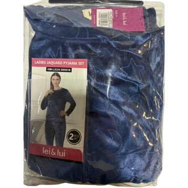 Ladies Jaquard Pyjama Set 2 Pieces