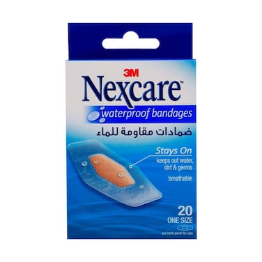 Nexcare Waterproof Standard Bandages 586-20DN 20 Pieces