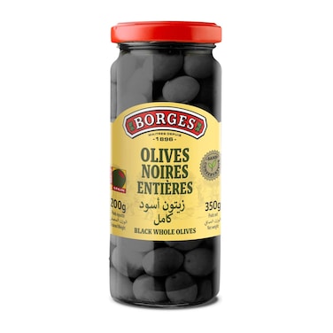 Borges Whole Black Olives 200 gr