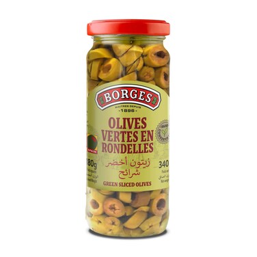 Borges Sliced Green Olives 180 gr