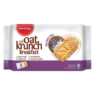 Munchys Oat Crunch Breakfast Chia and Milk 192 gr