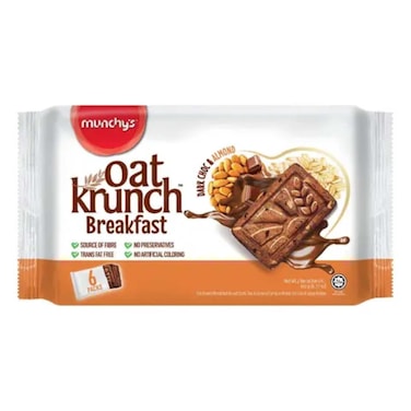 Munchys Oat Crunch Breakfast Dark Choco and Almond 192 gr