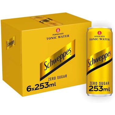 Schweppes Zero Tonic 6 x 253 ml