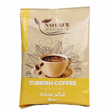 Natures Wonders Turkish CoffeePlain Light 100g