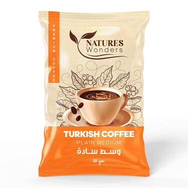 Natures Wonders Turkish Coffee Plain Medium 100g