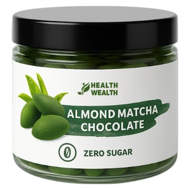 Health Wealth Almnd Matcha Chocolate Zero Sugar 175 gr