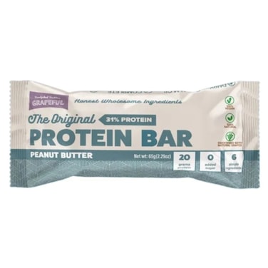 Grapeful Vegan Peanut Butter Protein Bar 65 Gram