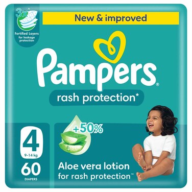 Pampers Diaper S4 Mega Pack 60 Pieces
