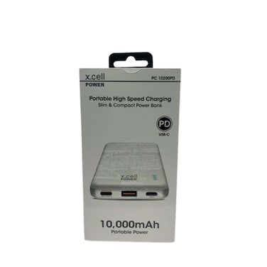 X cell Portable High Speed Power Bank White