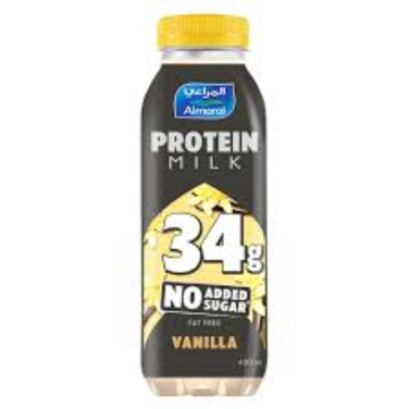 Almarai Protein Milk Vanilla No Added Sugar 400ml
