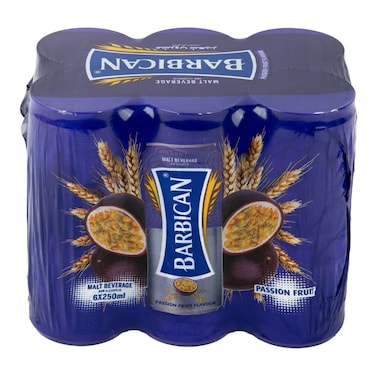 Barbican Can Passion Fruit 250Mlx6 Pieces