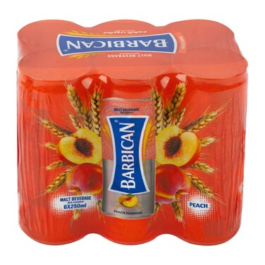 Barbican Can Peach 250Mlx6 Pieces