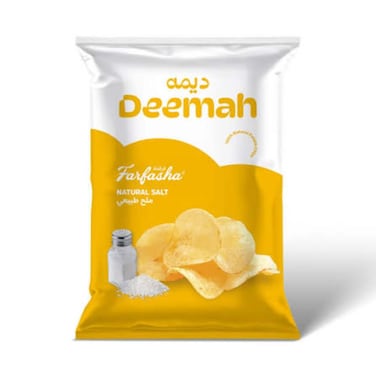 Deemah Farfasha Potato Chips Natural Salt 75gr