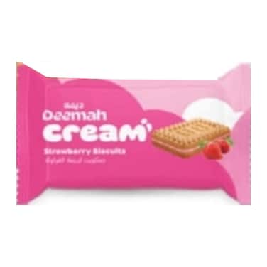 Deemah Cream Biscuit Strawberry 27G