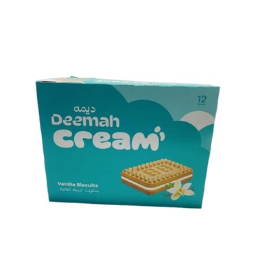 Deemah Cream Biscuit Vanilla 12 x 27 gr