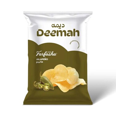 Deemah Farfasha Potato Chips Jalapeno 75gr