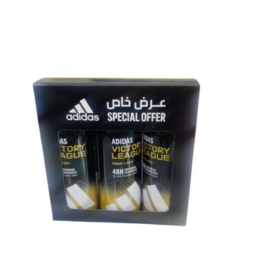Adidas Deo Victory League Body Spray 3 x 150 ml