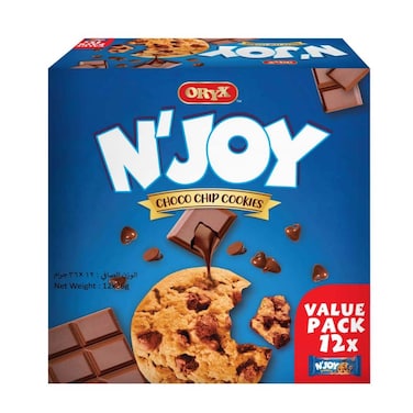 Oryx Enjoy Choco Chips Cookies 36g pack of 12