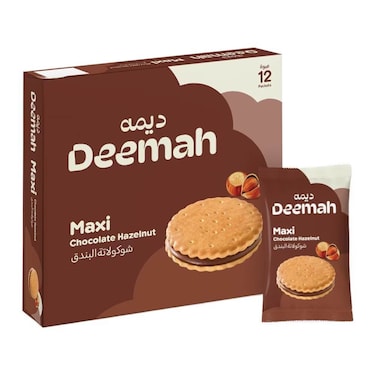 Deemah Maxi Chocolate Hazelnut 12 x 25 gr