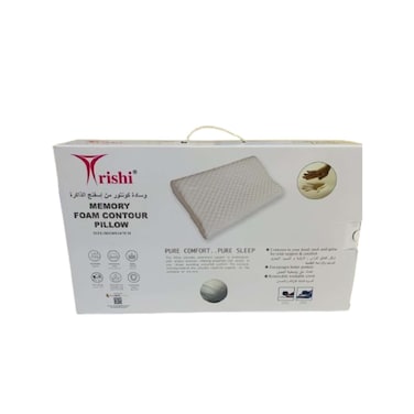 Trishi Memory Foam Contour Pillow 50 x 30 cm