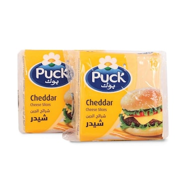 Puck Cheddar Slice Cheese 2 x 200 gr