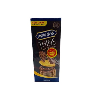 Mcvities Digestive Thins Dark Choclate 2 x 150 gr
