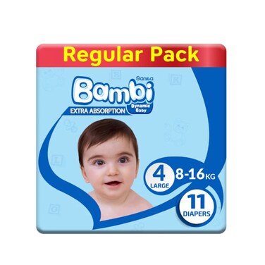 Bambi BB Diapers Large Size 11 Pieces