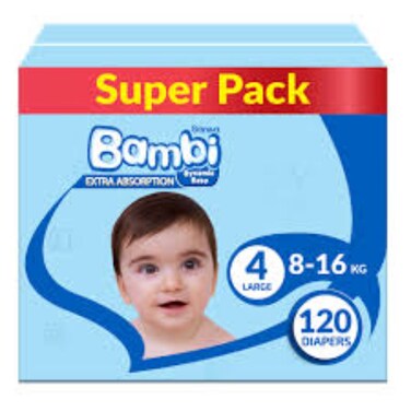 Bambi Diaper Bambi Large Sup 120 1P