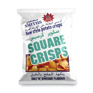 Smiths Square Crisps Salt and Vinegar 20 Gram