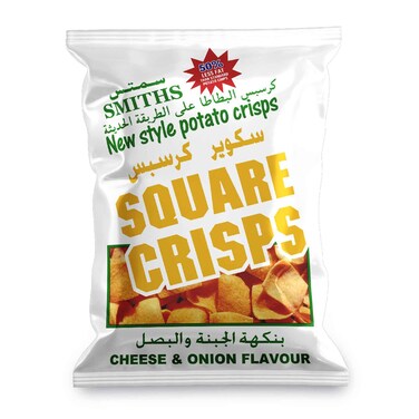 Smiths Square Crisps Cheese and Onion 20 Gram
