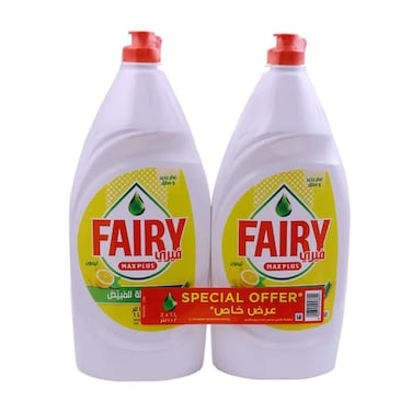 Fairy Max Plus Lemon Dishwash 2 X 600 ml
