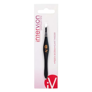 Premium Black Tweezers with Rose