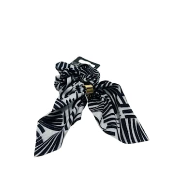 Scrunchie Black and White Adornmen 10 gr