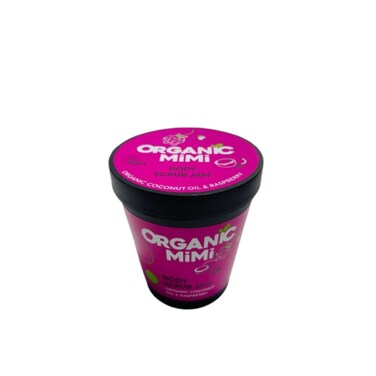 Organic Mimi Coconut Oil and Rasberry Body Scrub Jam 250 gr