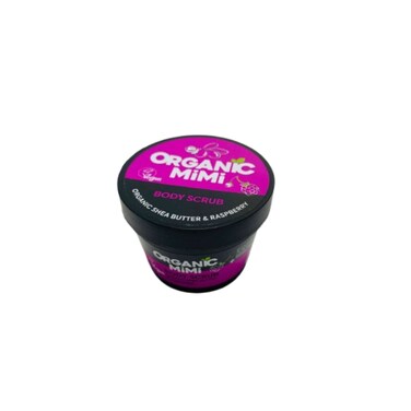 Organic Mimi Shea Butter and Rasberry Body Scrub 120 gr