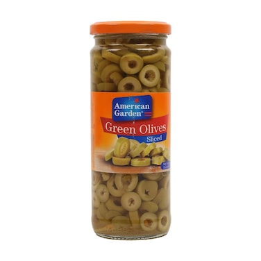 American Garden Green Olives Sliced 450 gr