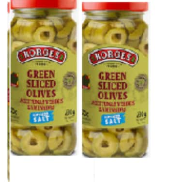 Bores Sliced Green Olive 2 x 180 gr