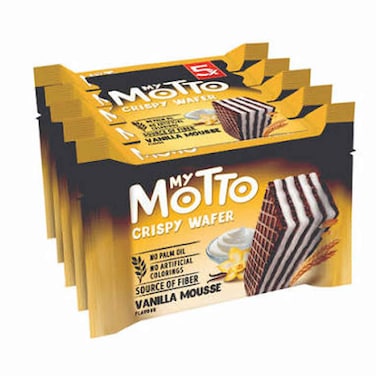 My Motto Vanilla Mousse Wafers Pack of 5 Pieces 30 Gram