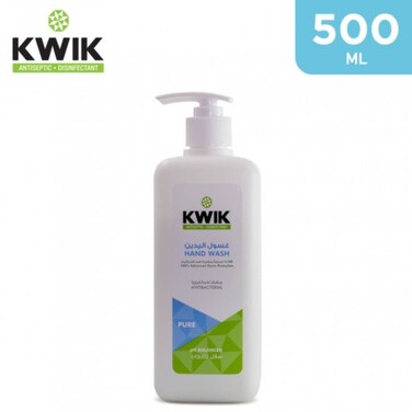 Kwik Handwash Anti Bacterial Liquid Pure 500Ml