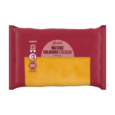 Iceland Mature Coloured Cheddar 400 Gram
