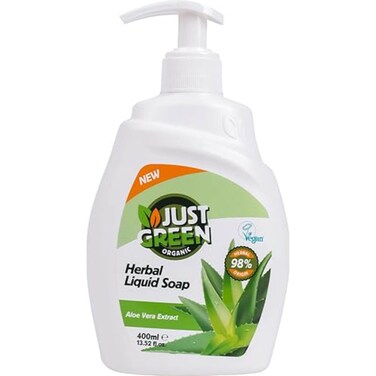 Just Green Liquid Soap Aloe Vera 400Ml