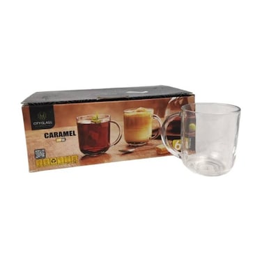 City Glass Caramel Tea Mug 210 Ml