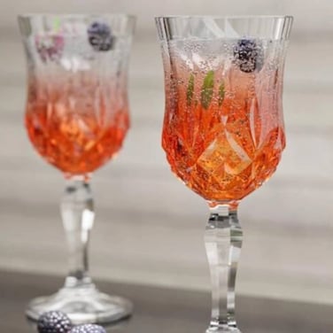 City Glass Tiffany Stemware 15 CL
