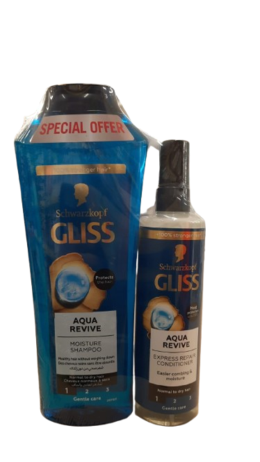 Gliss Aqua Revive Shampoo 400 ml Conditioner 360 ml